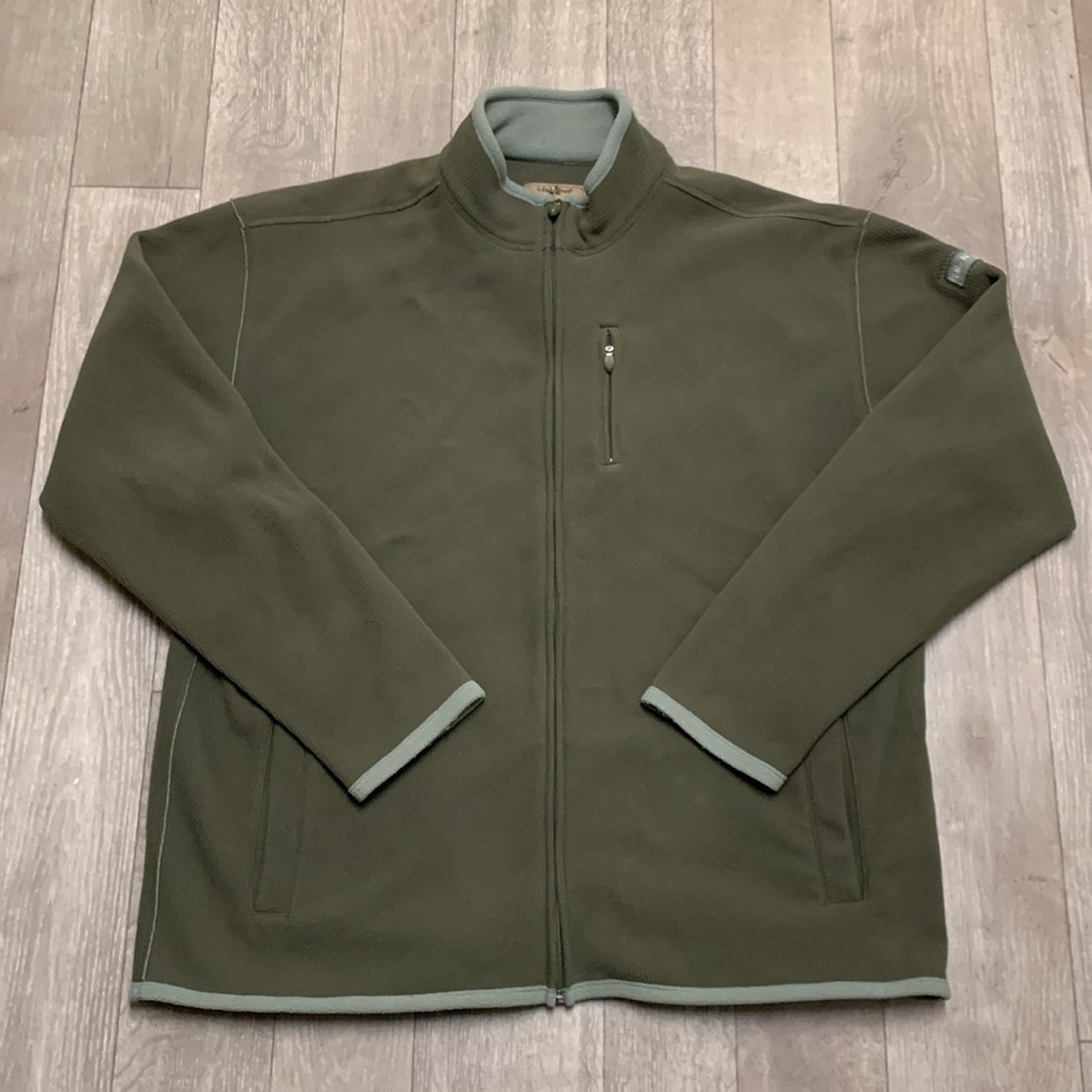 Mens Life Is Good Fleece‎ Zip Up Ribbed Jacket